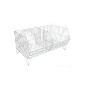 CESTO BOX ARAMADO EMPILHÁVEL COM PÉ