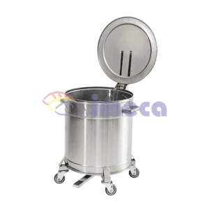 LIXEIRA INOX RODIZIO L1553